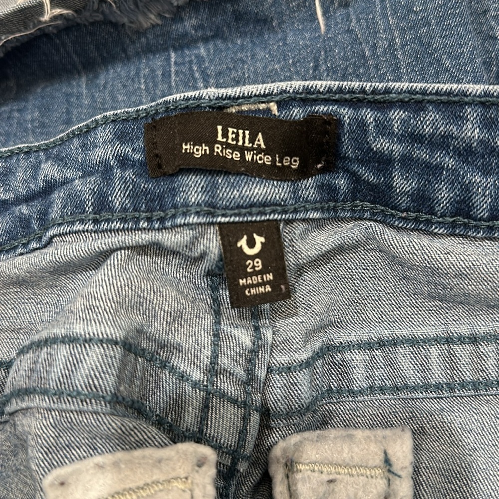 LEILA HIGH RISE WIDE LEG JEAN - Picture 4 of 4